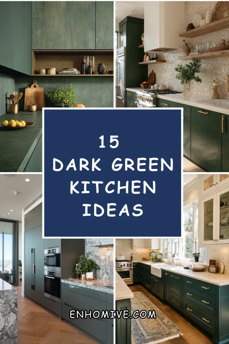 15 Dark Green Kitchen Ideas for a Bold, Luxe Look