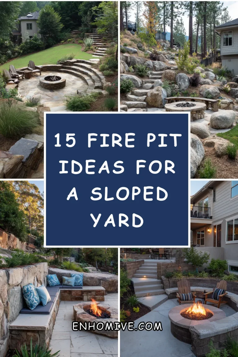 15 Fire Pit Ideas for a Sloped Yard That Actually Work