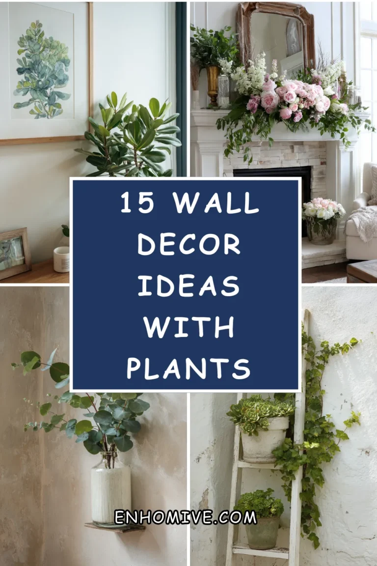 15 Wall Decor Ideas with Plants