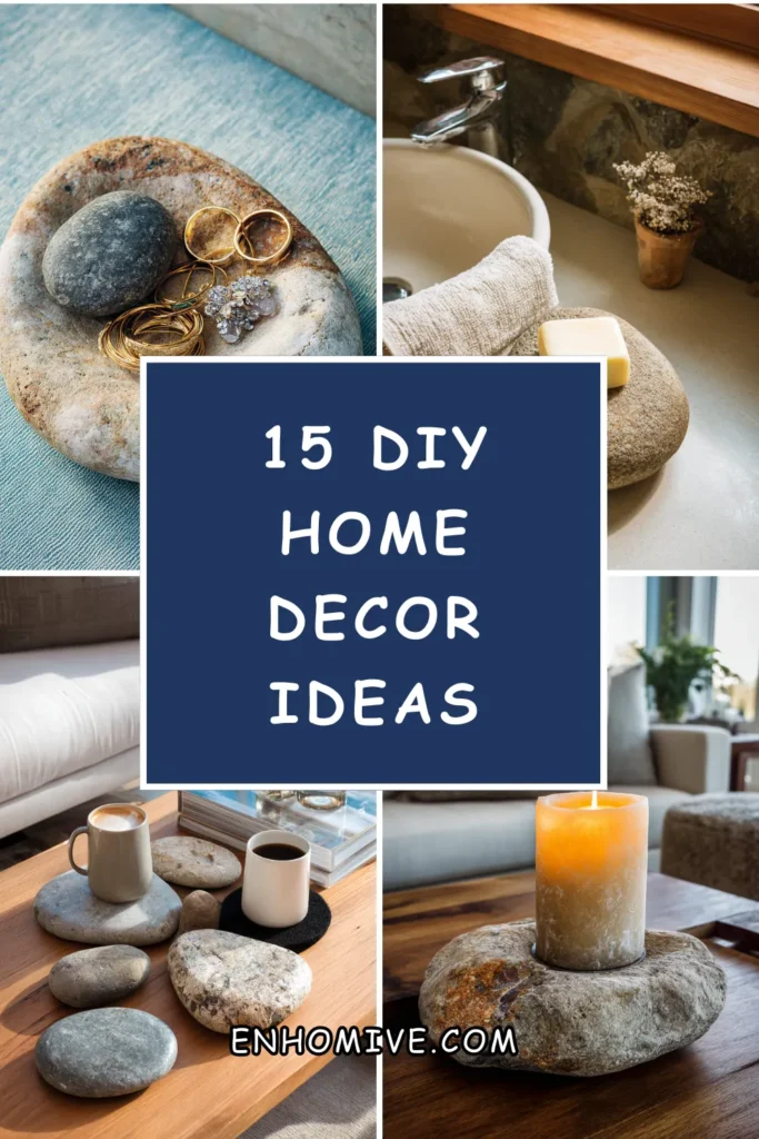 15 DIY Home Decor Ideas Using Pebbles and River Rocks 1 How 55