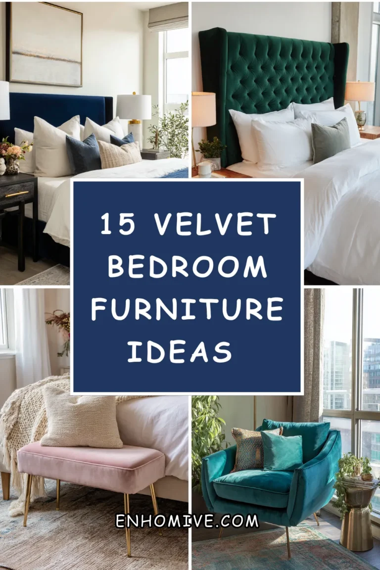 15 Velvet Bedroom Furniture Ideas for a Soft, Elegant Look