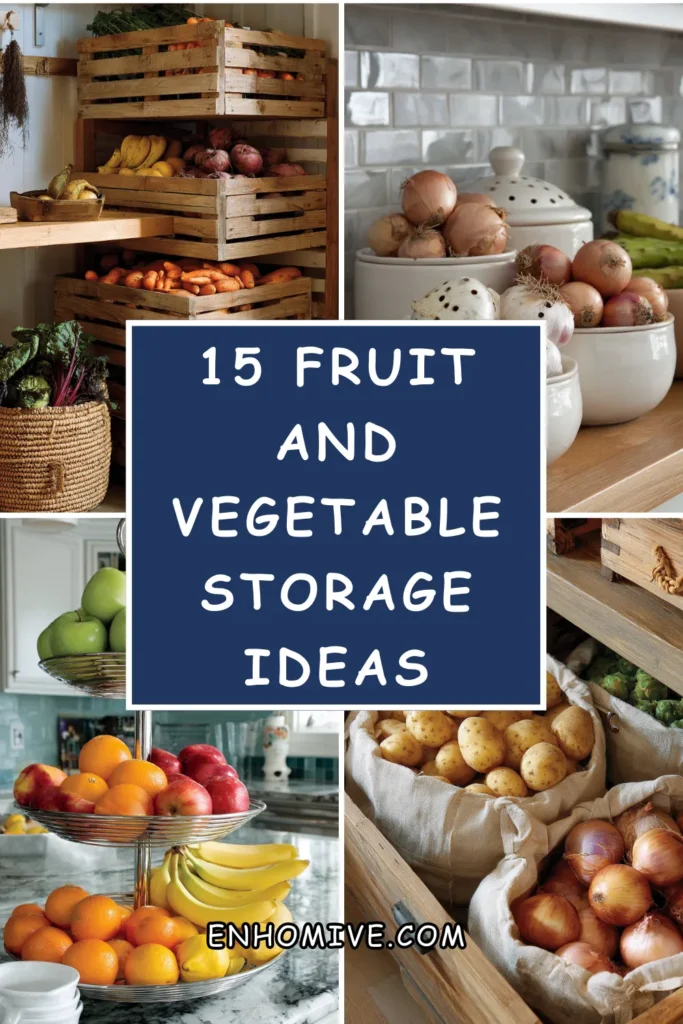 15 Fruit and Vegetable Storage Ideas for a Fresh Organized Kitchen 1 How 8