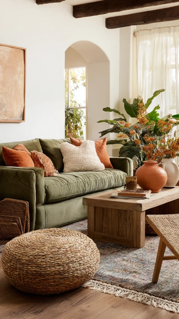 15 Green Velvet Sofa Living Room Ideas for a Rich Inviting Space 5 ds 4 1