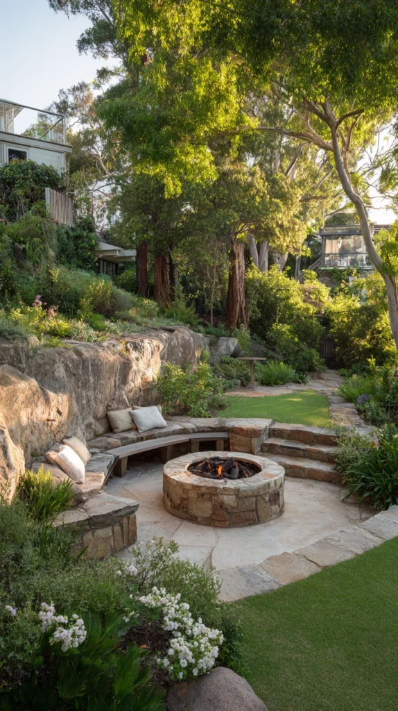 15 Fire Pit Ideas for a Sloped Yard That Actually Work 2 ed 1