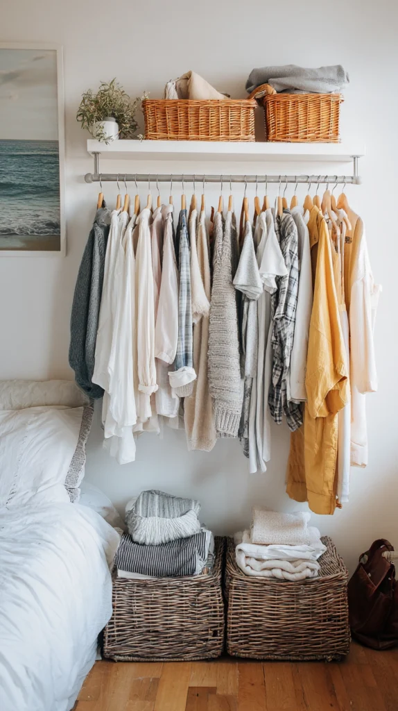 15 Open Wardrobe Ideas for Very Small Bedrooms 11 fg 10