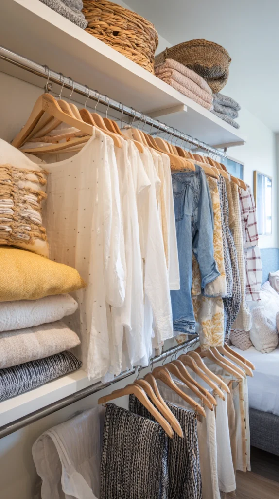 15 Open Wardrobe Ideas for Very Small Bedrooms 16 fg 15