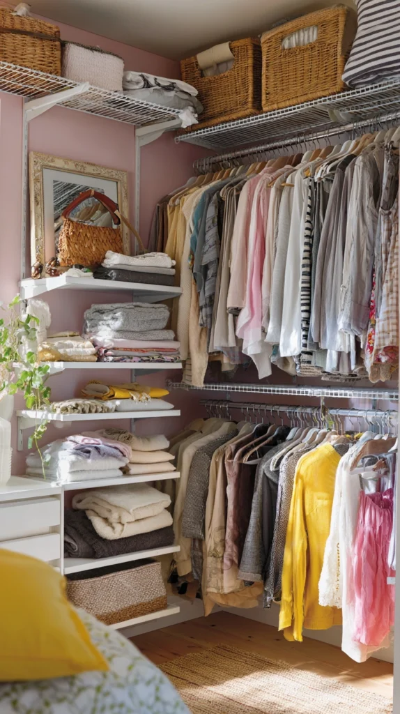 15 Open Wardrobe Ideas for Very Small Bedrooms 7 fg 6