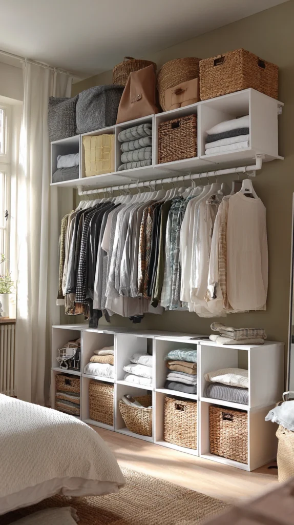 15 Open Wardrobe Ideas for Very Small Bedrooms 8 fg 7
