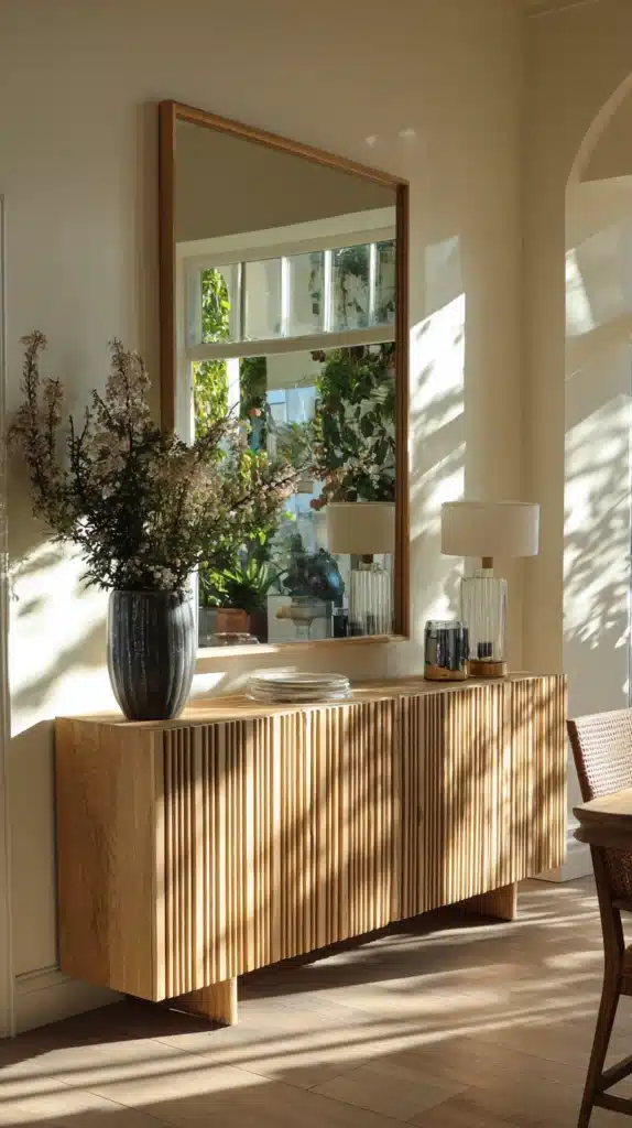 15 Fluted Wood Accent Ideas 9 gt 8