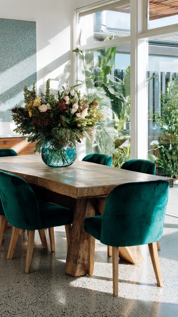 15 Velvet Dining Chair Ideas That Feel Stylish and Comfortable 2 ks 1
