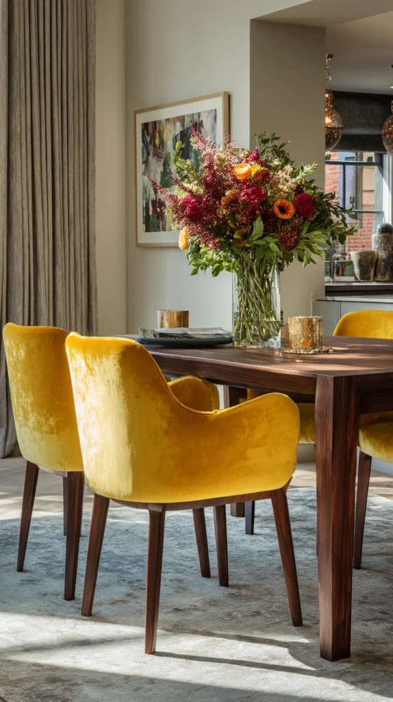 15 Velvet Dining Chair Ideas That Feel Stylish and Comfortable 6 ks 5