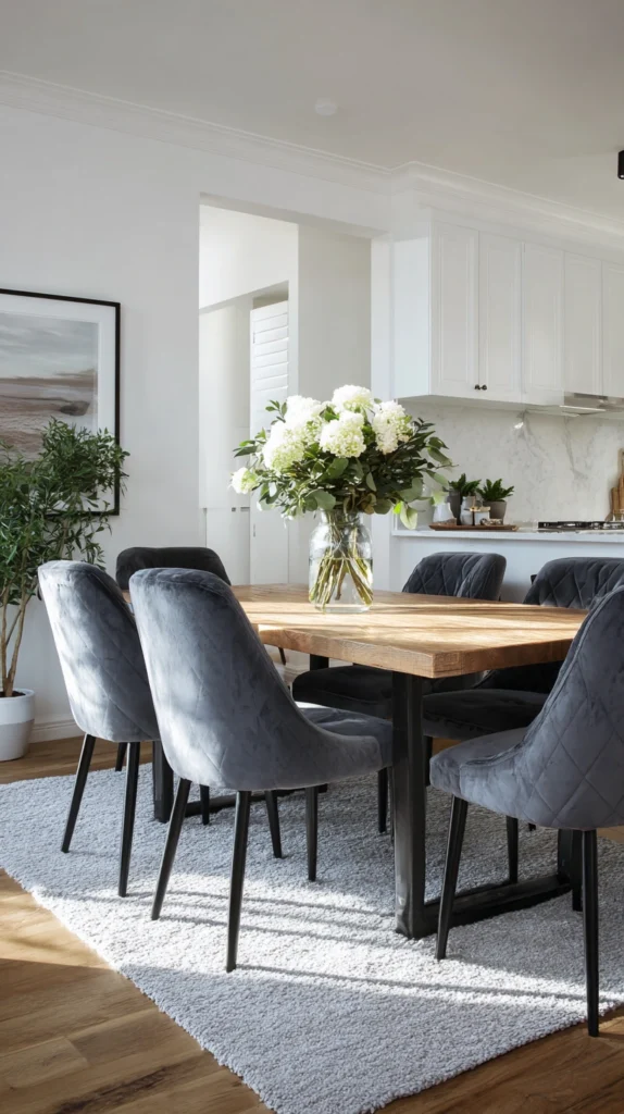 15 Velvet Dining Chair Ideas That Feel Stylish and Comfortable 7 ks 6