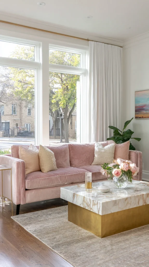 15 Pink Velvet Furniture Ideas for Feminine Spaces 2 la 1