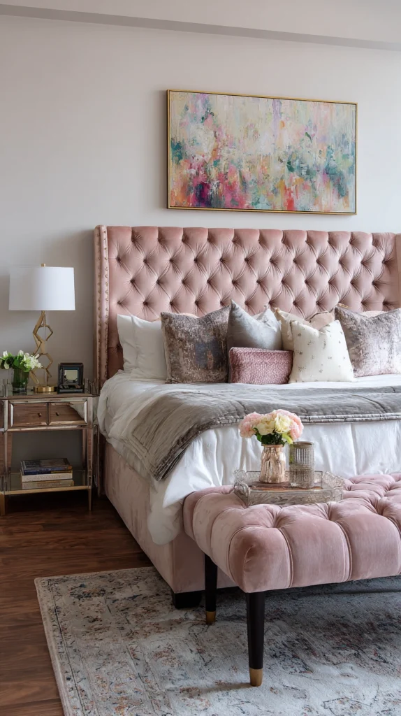 15 Pink Velvet Furniture Ideas for Feminine Spaces 15 la 14