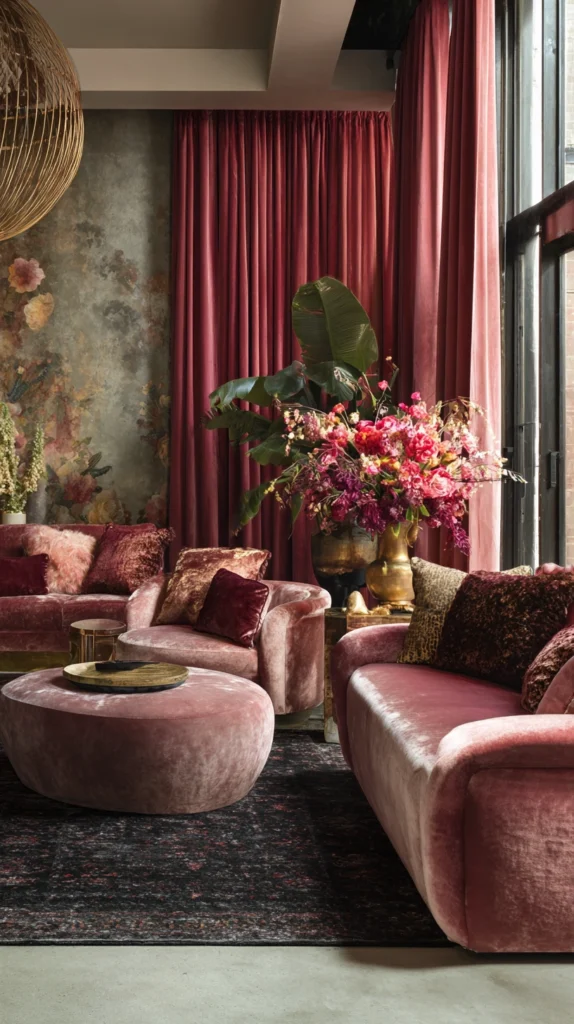 15 Pink Velvet Furniture Ideas for Feminine Spaces 16 la 15