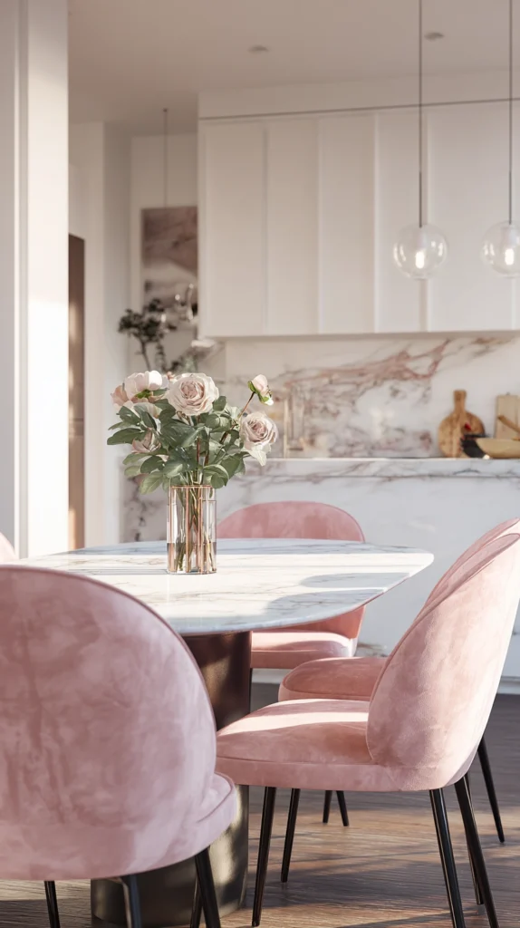 15 Pink Velvet Furniture Ideas for Feminine Spaces 5 la 4