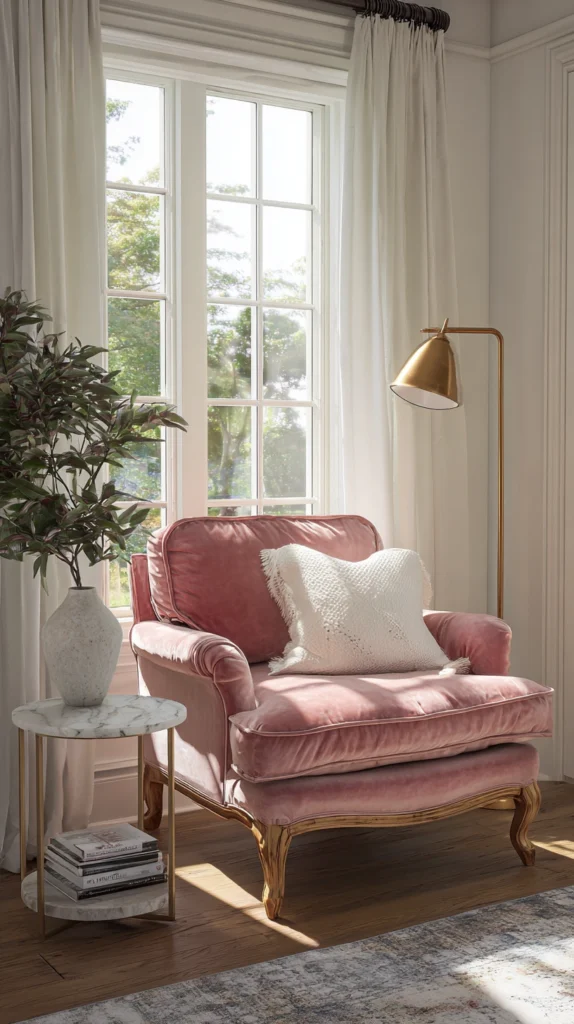 15 Pink Velvet Furniture Ideas for Feminine Spaces 9 la 8