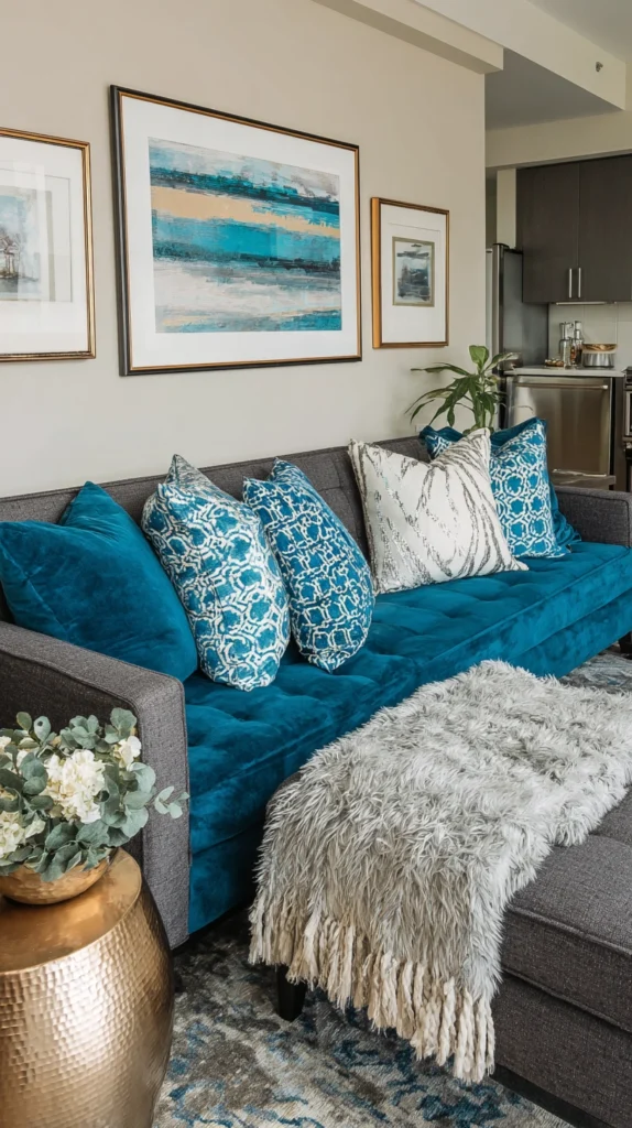 15 Colors That Go Perfectly With a Charcoal Grey Couch 15 qd 14 1