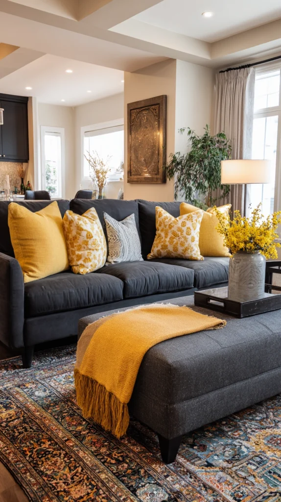 15 Colors That Go Perfectly With a Charcoal Grey Couch 3 qd 2 1