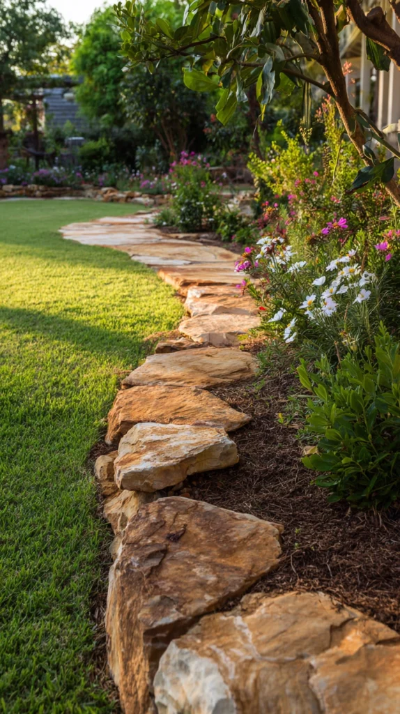 15 Garden Edging Stones Ideas 2 qf 1 1