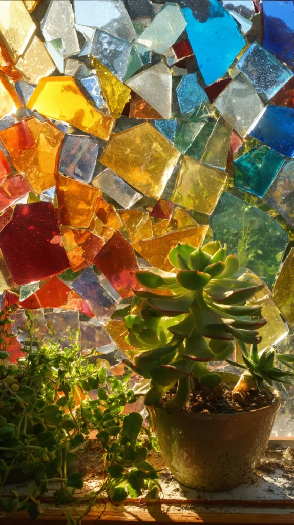 15 Broken Glass Art Ideas for Stunning DIY Projects 14 qf 13