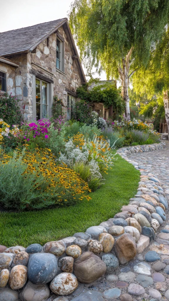 15 Garden Edging Stones Ideas 6 qf 5 1