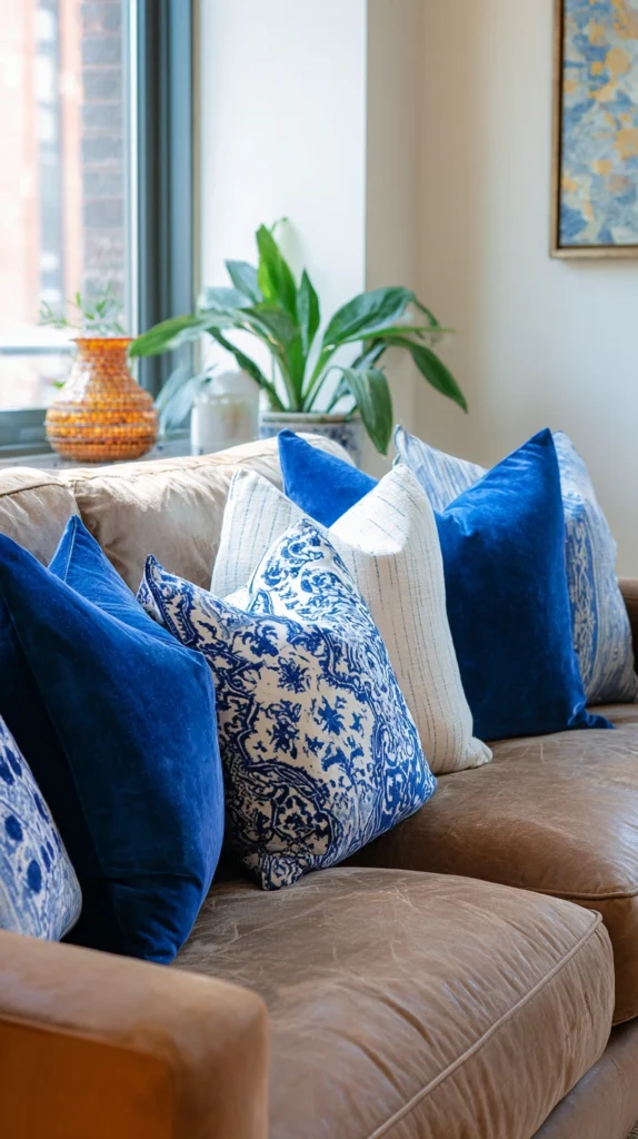 15 Throw Pillow Ideas for a Brown Couch 11 qh 10