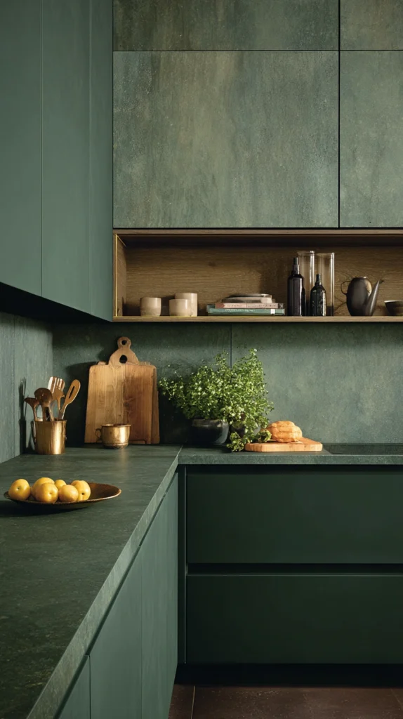 15 Dark Green Kitchen Ideas for a Bold, Luxe Look 11 tg 10