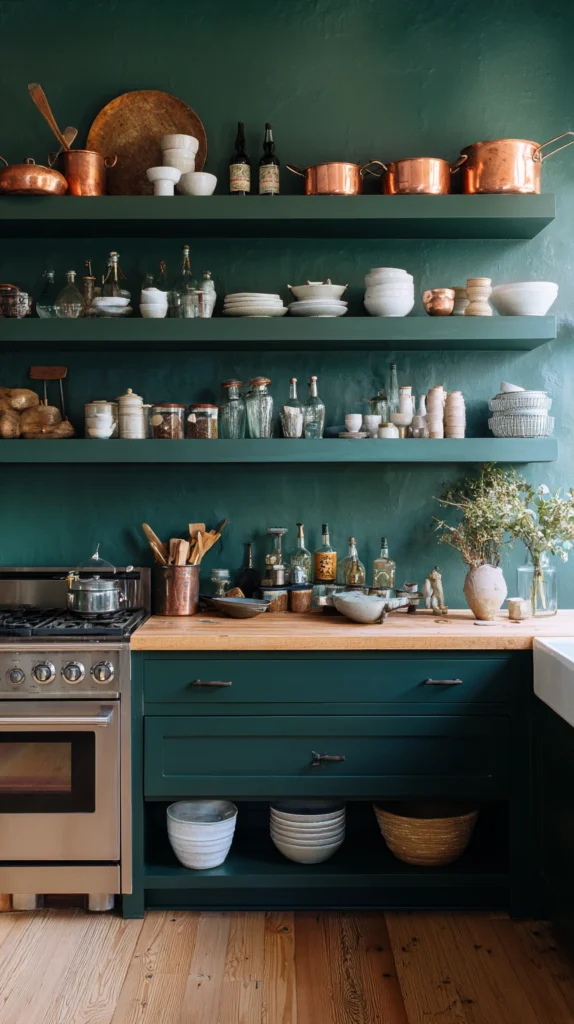 15 Dark Green Kitchen Ideas for a Bold, Luxe Look 8 tg 7