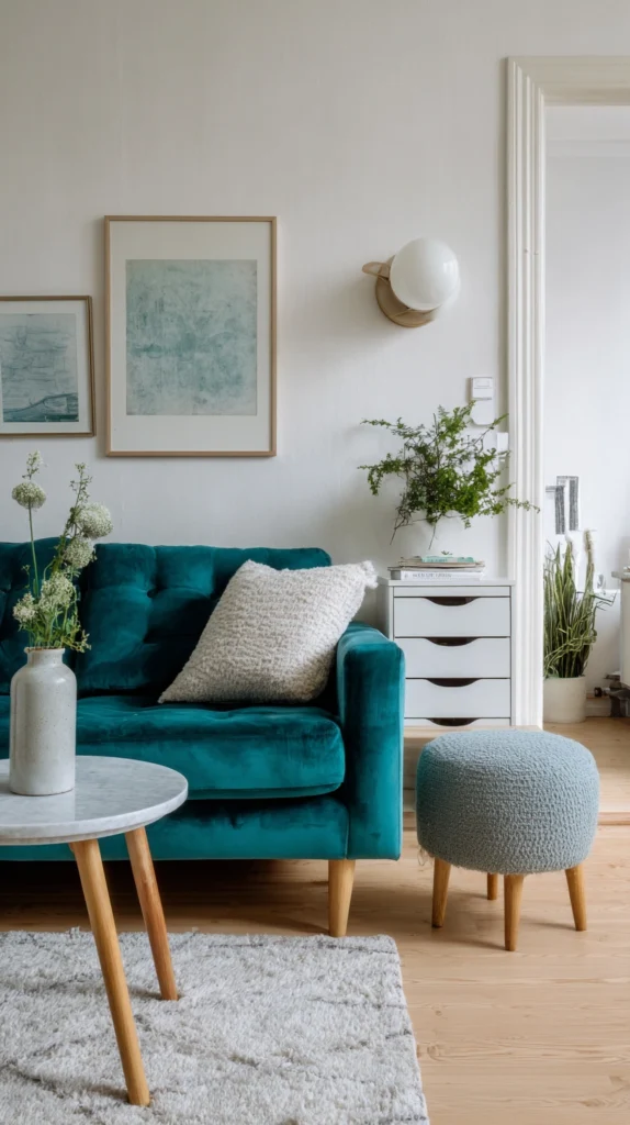 15 Blue Velvet Couch Ideas for a Luxe Look 13 wa 12