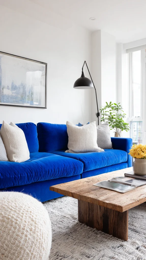 15 Blue Velvet Couch Ideas for a Luxe Look 3 wa 2