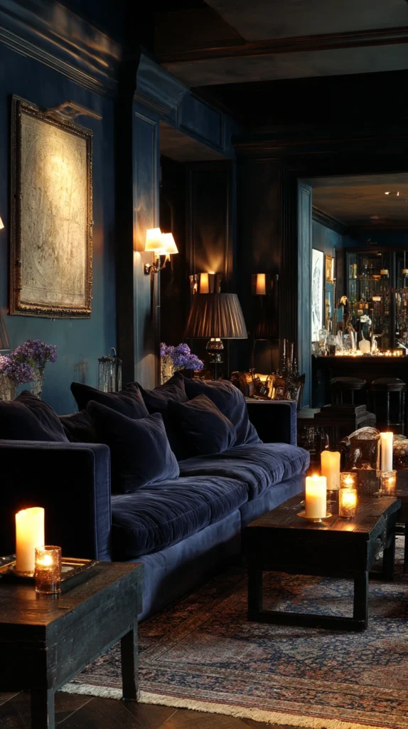 15 Blue Velvet Couch Ideas for a Luxe Look 5 wa 4