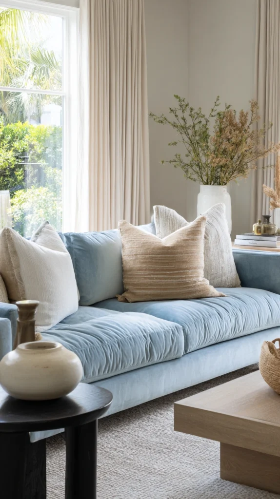 15 Blue Velvet Couch Ideas for a Luxe Look 6 wa 5