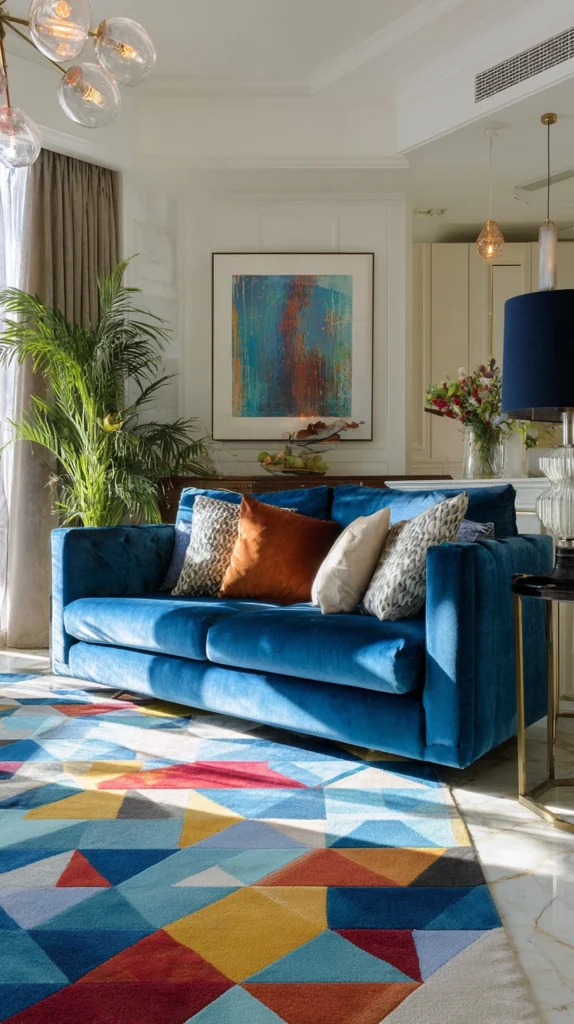 15 Blue Velvet Couch Ideas for a Luxe Look 10 wa 9