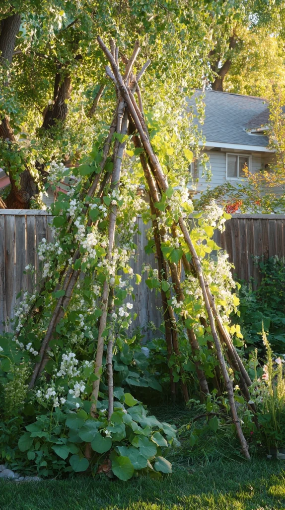 15 DIY Pea Trellis Ideas for Your Garden 2 wf 1 1