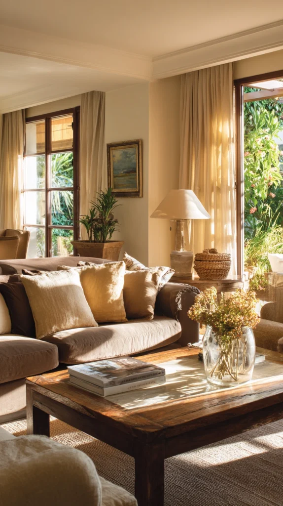 15 Brown and Cream Living Room Ideas 16 wf 15