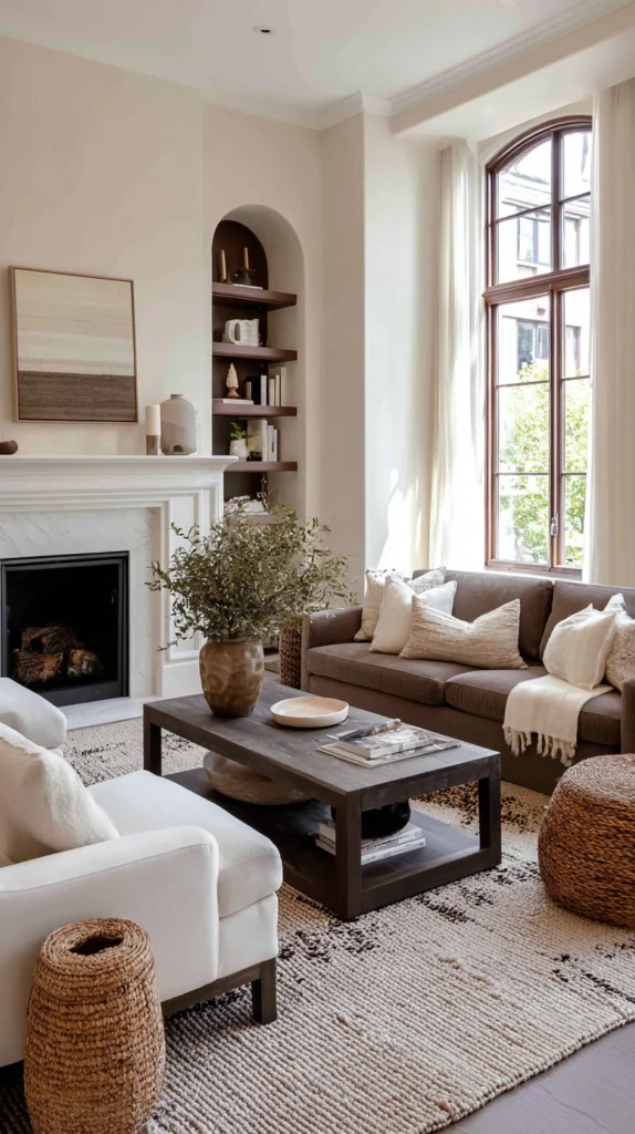 15 Brown and Cream Living Room Ideas 7 wf 6