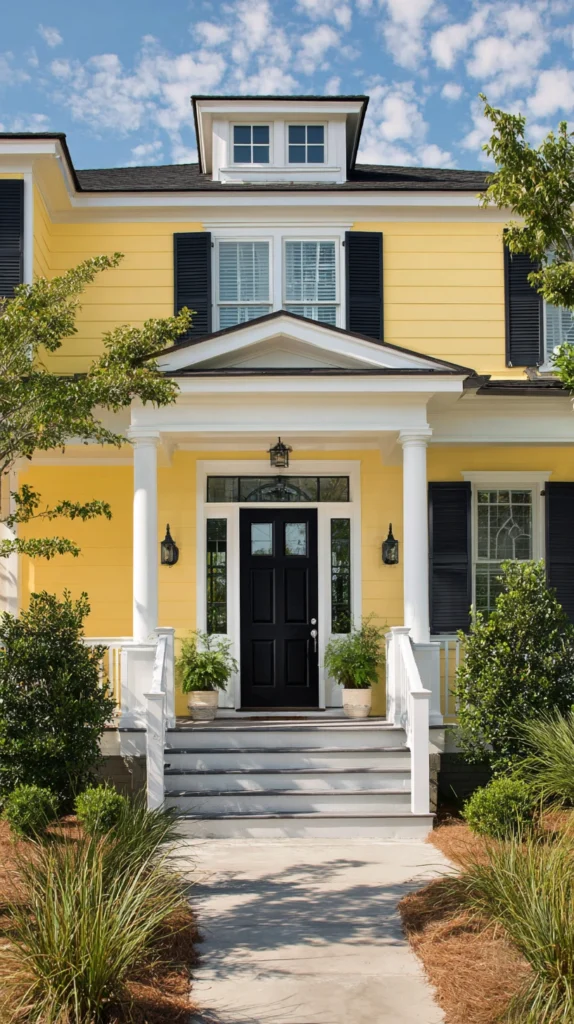 15 Front Door Colors for a Yellow House 2 wq 1
