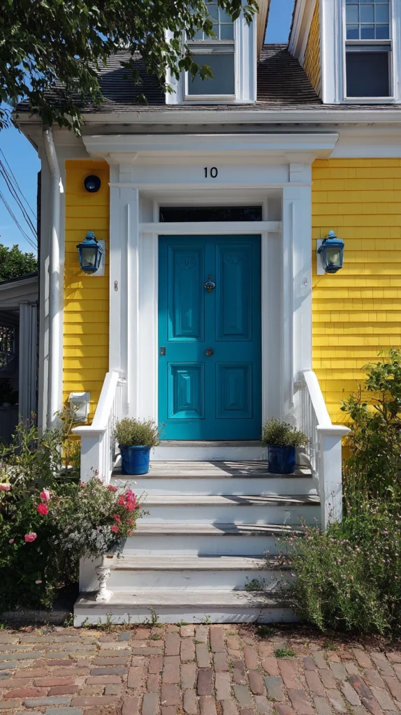 15 Front Door Colors for a Yellow House 11 wq 10