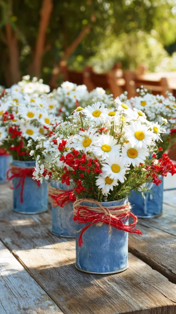 15 Festive Red, White & Blue Centerpiece Ideas for Your Memorial Day Gathering 15 wq 14 1