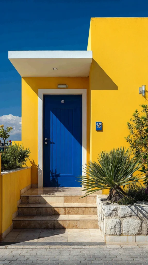 15 Front Door Colors for a Yellow House 15 wq 14