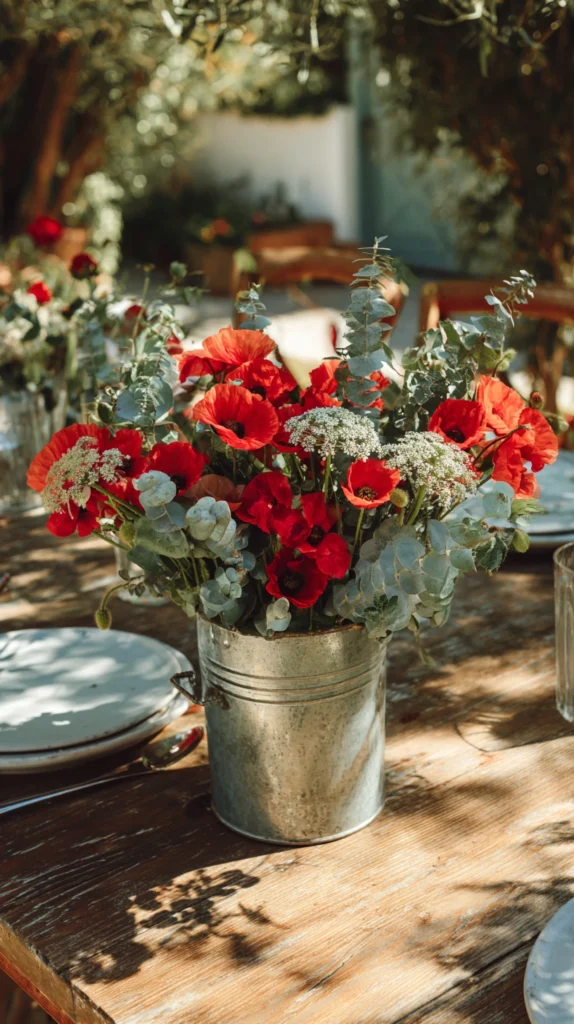 15 Festive Red, White & Blue Centerpiece Ideas for Your Memorial Day Gathering 5 wq 4 1