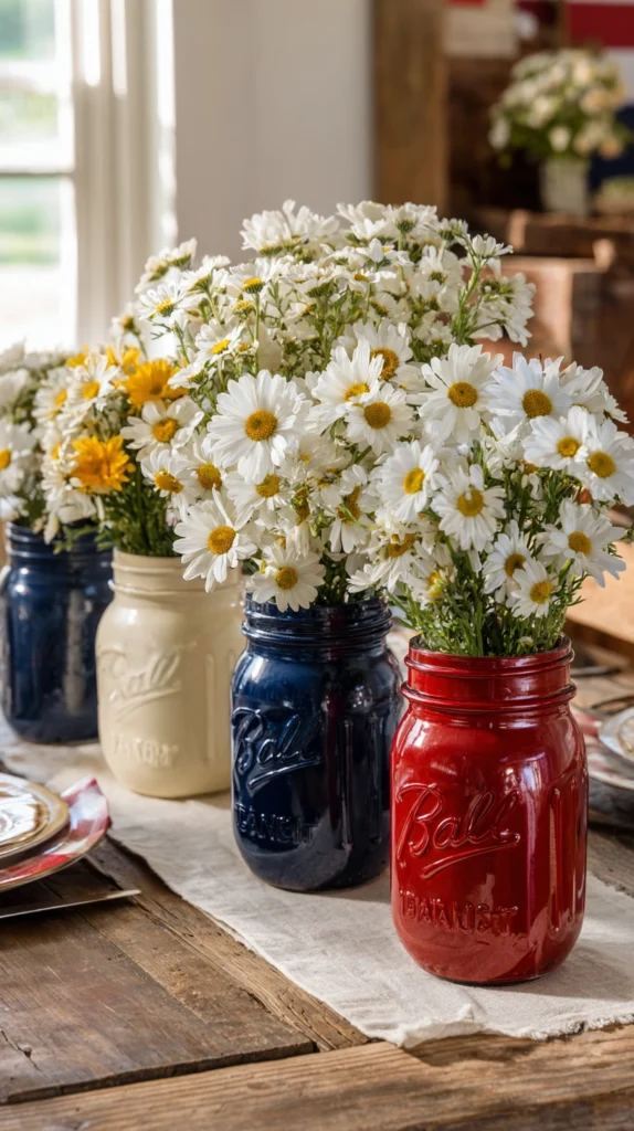 15 Festive Red, White & Blue Centerpiece Ideas for Your Memorial Day Gathering 6 wq 5 1
