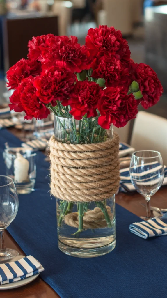 15 Festive Red, White & Blue Centerpiece Ideas for Your Memorial Day Gathering 7 wq 6 1