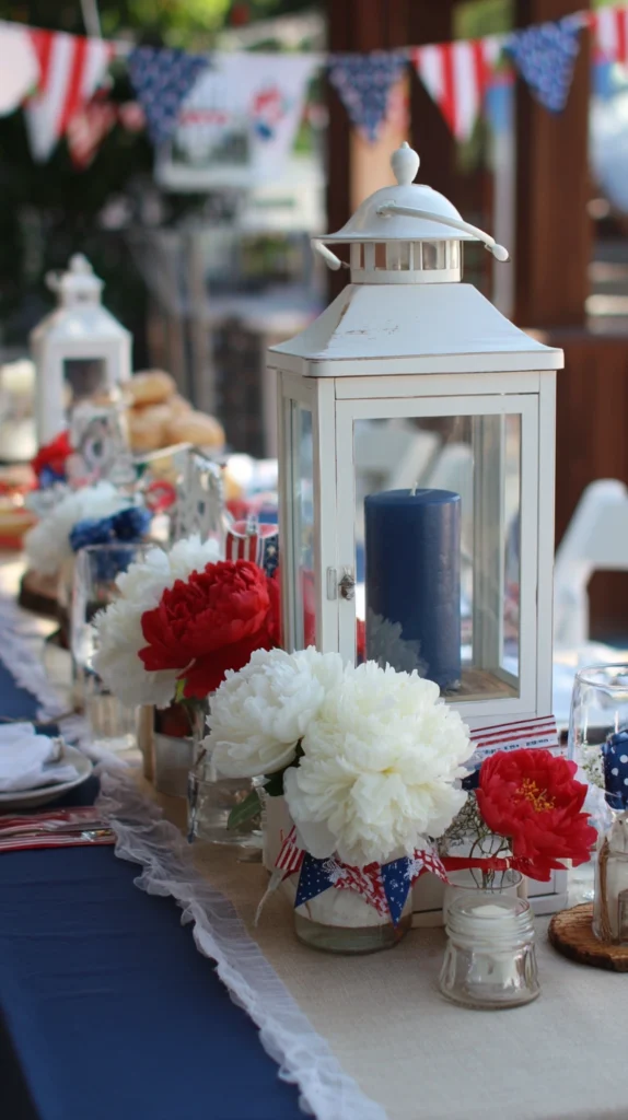 15 Festive Red, White & Blue Centerpiece Ideas for Your Memorial Day Gathering 10 wq 9 1