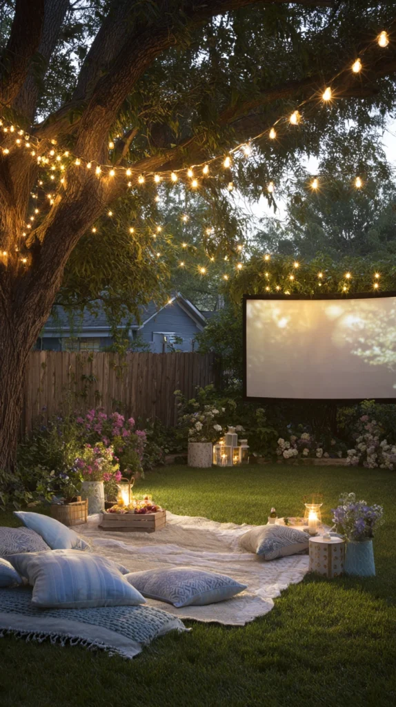 15 Backyard Movie Night Setup Ideas 15 yt 14