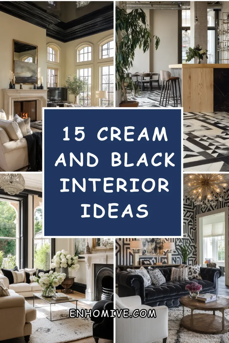 15 Cream and Black Interior Ideas