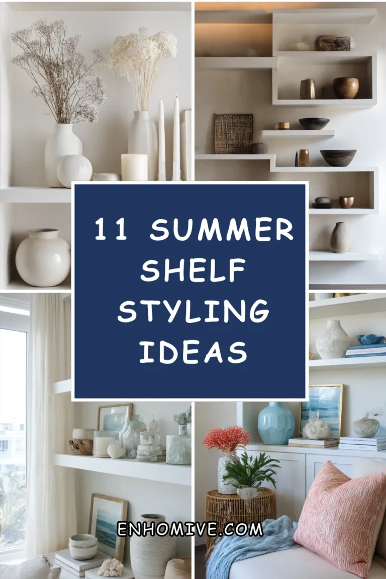 11 Summer Shelf Styling Ideas That Look Clean and Aesthetic