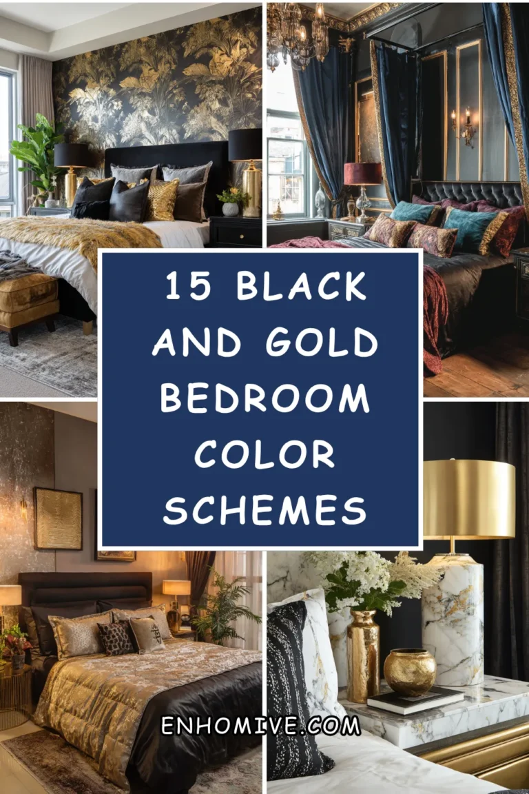 15 Black and Gold Bedroom Color Schemes