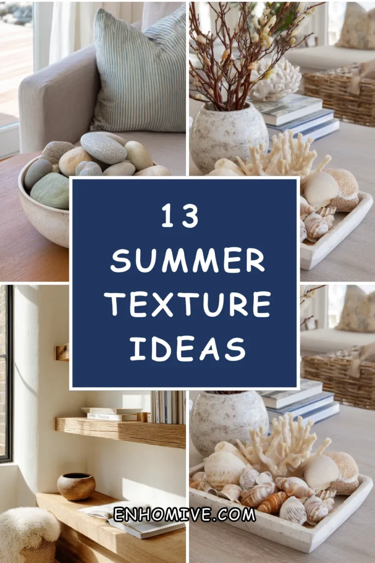 13 Summer Texture Ideas Using Natural Materials